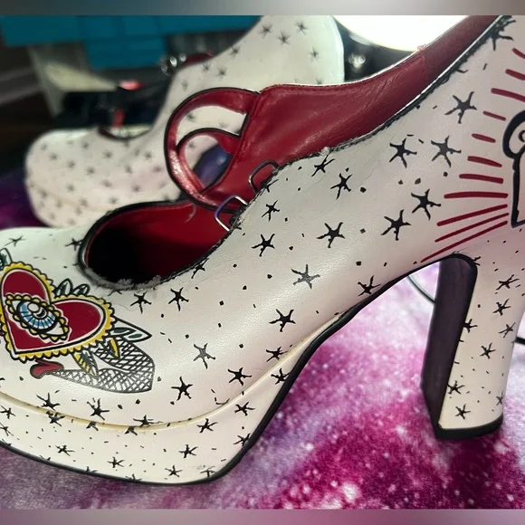 T.U.K Platform High Heels Size 9 - Picture 5 of 7